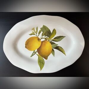 Lemons by Opificio Etico Ceramiche 18 inch Oval Platter